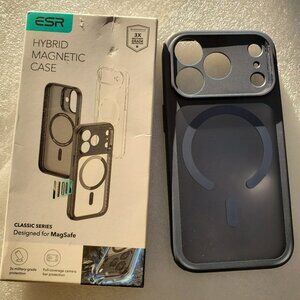 ESR Magnetic Shockproof Case For iPhone 17 Pro MagSaf Slim Translucent Navy Blue